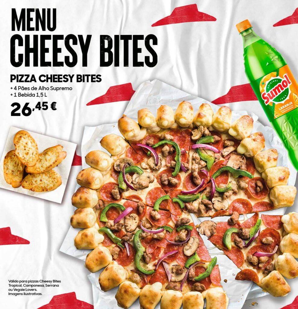 MENU CHEESY BITES, Entrega ao Domicílio - Pizza Hut